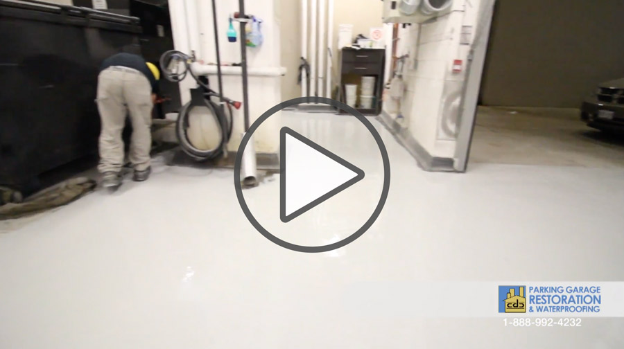 COMPACTOR ROOM SURFACE APPLICATION